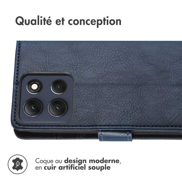 imoshion Étui de télephone portefeuille Motorola Moto G86 - Bleu foncé