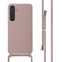 imoshion Coque en silicone avec cordon Samsung Galaxy S24 Plus - Sand Pink