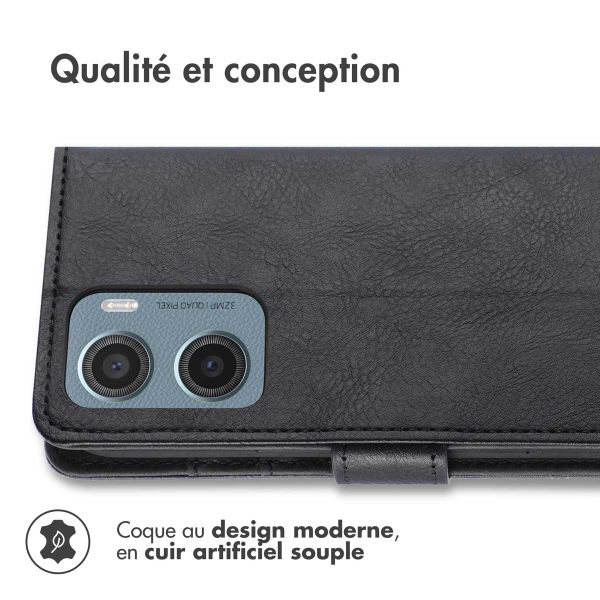 imoshion Étui de télephone portefeuille Motorola Moto G05 / E15 - Noir