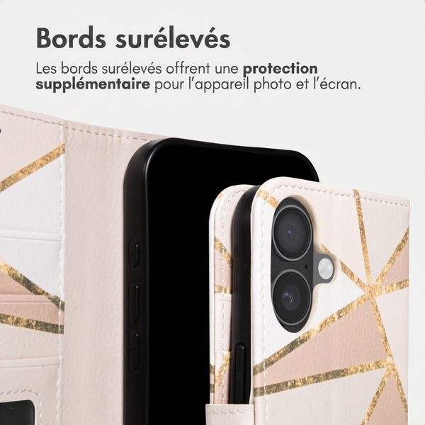 imoshion Étui de télephone portefeuille Design Apple iPhone 17 - Beige Graphic