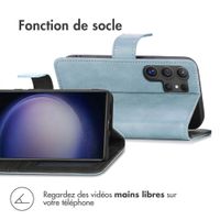 imoshion Étui de télephone portefeuille de luxe Samsung Galaxy S24 Ultra - Bleu clair