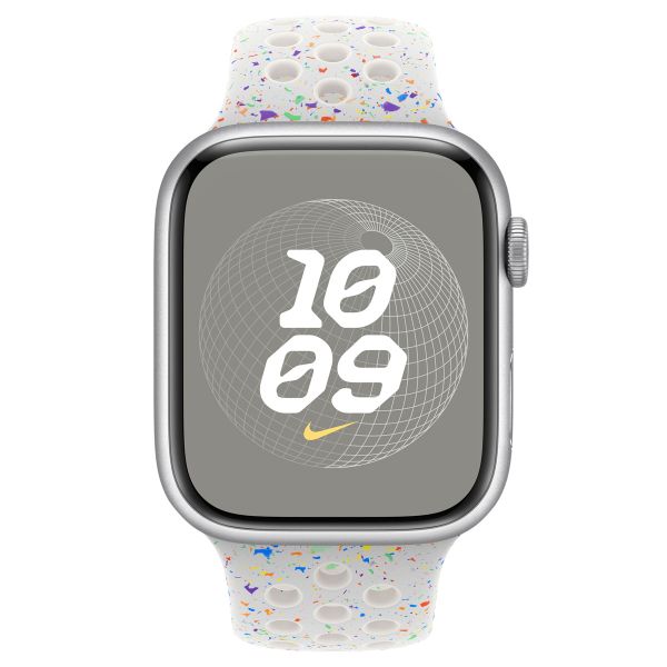 Apple Bracelet Nike Sport Apple Watch Series 1 t/m 11 / SE / Ultra (44/45/46/49 mm) - Taille S/M - Pure Platinum