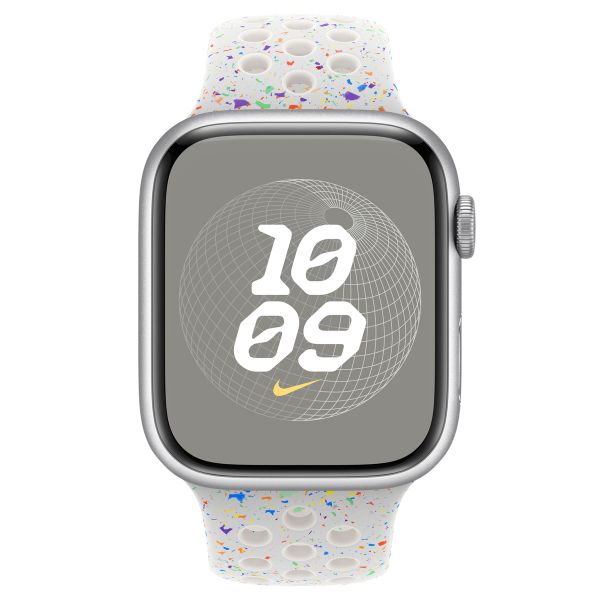 Apple Nike Sport Band Apple Watch Series 1 á 10 / SE / Ultra (2) (44/45/46/49 mm) - Taille S/M - Pure Platinum