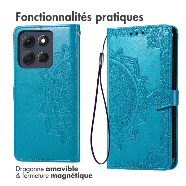 imoshion Etui de télephone Mandala Motorola Moto G86 - Turquoise