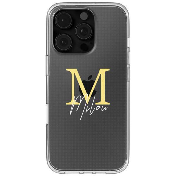 Coque personnalisée avec une lettre iPhone 16 Pro Max - Transparent