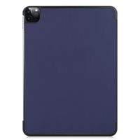 imoshion Coque tablette Trifold Apple iPad Pro 12.9 (2020) / iPad Pro 12.9 (2018) - Bleu foncé