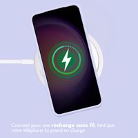 Accezz Coque Liquid Silicone Samsung Galaxy S23 - Violet