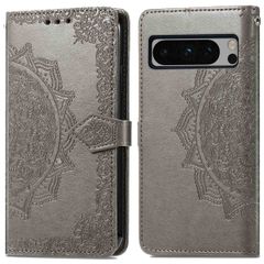 imoshion Etui de téléphone portefeuille Mandala Google Pixel 8 Pro - Gris