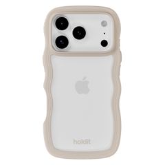 Holdit Coque Wavy Apple iPhone 17 Pro Max - Transparent / Light Beige