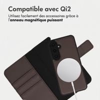 imoshion Étui portefeuille luxe 2-en-1 amovible Samsung Galaxy S24 FE - Marron