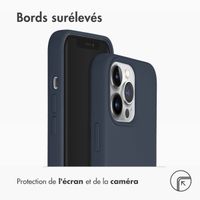 Accezz Coque Liquid Silicone avec MagSafe Apple iPhone 13 Pro - Bleu foncé
