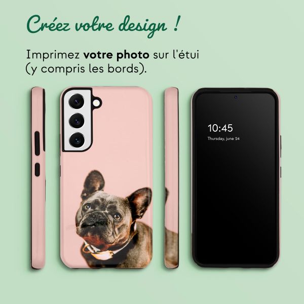 Concevez votre propre coque Tough Samsung Galaxy S22 - Blanc