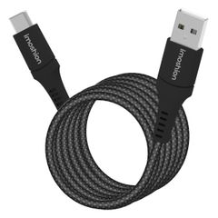 imoshion Câble tressé magnétique - USB-C vers USB-A - 1 mètre - Noir