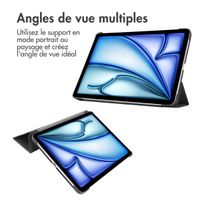 imoshion Coque tablette Design Trifold Apple iPad Air 13 pouces (2025) M3 / (2024) M2 - Black Marble