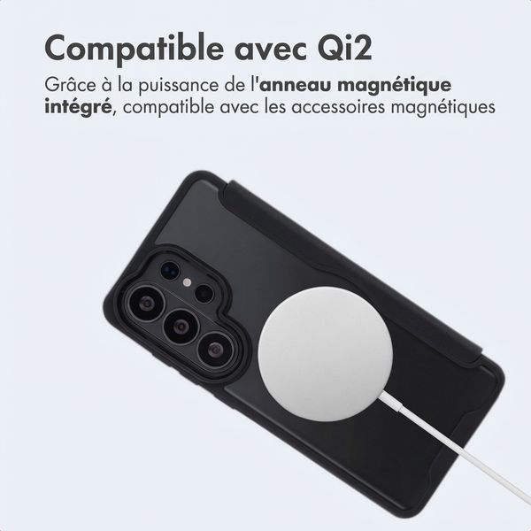 imoshion Bookcase transparente avec MagSafe Samsung Galaxy S26 Ultra - Noir