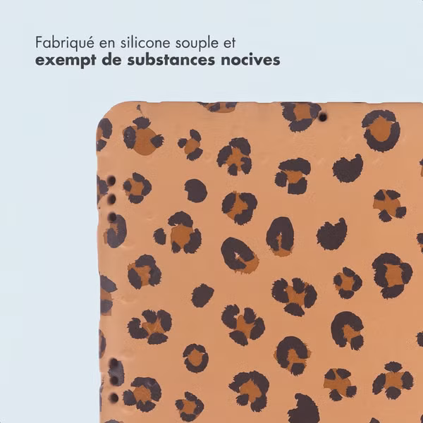 imoshion Coque arrière Kidsproof Design avec poignée Samsung Galaxy Tab A11 Plus / A9 Plus - Motif panthère