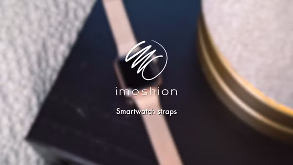 imoshion Bracelet magnétique milanais Apple Watch Series 1 - 9 / SE (38/40/41 mm) | Series 10 / 11 (42 mm) - Taille S - Rose Doré