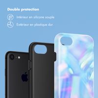 Selencia Coque arrière Vivid Tough iPhone SE (2022 / 2020) / 8 / 7 - Holographic Blue Dream