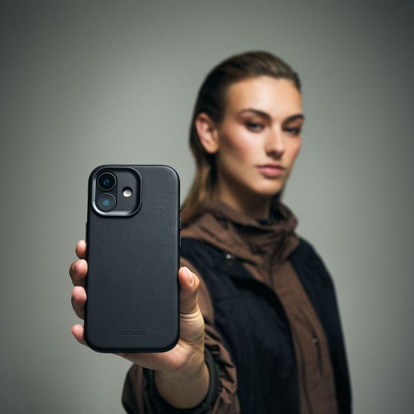 Decoded Coque en cuir MagSafe Apple iPhone Air - Noir