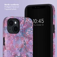 Selencia Coque arrière Vivid avec MagSafe Apple iPhone 14 - Fresh Paint Flower Orange