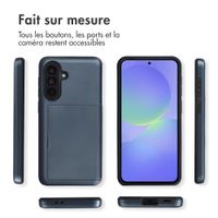 imoshion Coque arrière avec porte-cartes Samsung Galaxy A37 (5G) - Bleu foncé