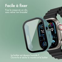 imoshion Coque rigide à couverture complète Apple Watch Ultra / Ultra 2 / Ultra 3 - 49 mm - Vert foncé