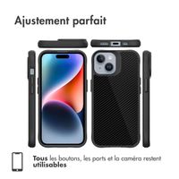 imoshion Rugged Hybrid Carbon Case Apple iPhone 15 Plus - Noir