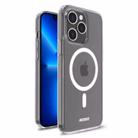 Accezz Coque Clear avec MagSafe pour l'Apple iPhone 13 Pro Max - Transparent