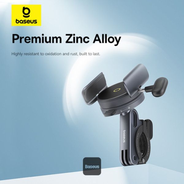 Baseus Support de Téléphone PrimeTrip vélo/moto/scooter - Magnétique - Universel - Cosmic Black