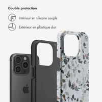 Selencia Coque arrière Vivid Apple iPhone 15 Pro - Chic Terazzo