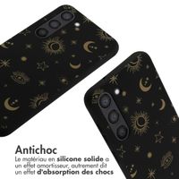 imoshion Coque design en silicone avec cordon Samsung Galaxy S23 - Sky Black