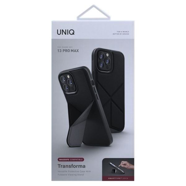 Uniq Coque Transforma avec MagSafe iPhone 13 Pro Max - Charcoal Grey