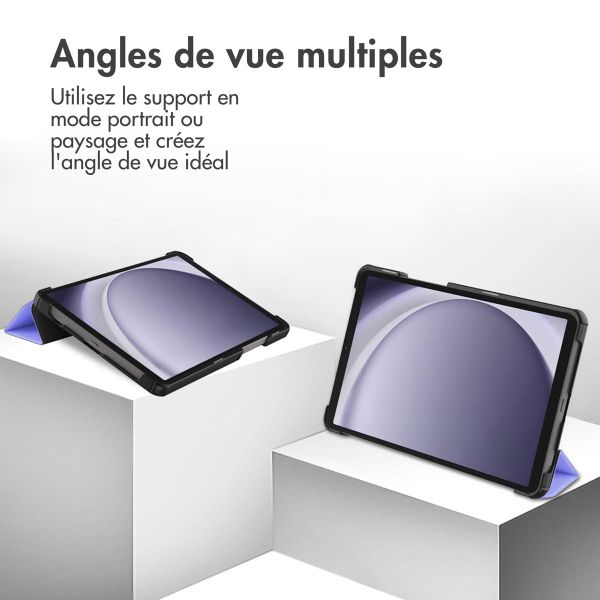 imoshion Coque tablette Trifold Samsung Galaxy Tab A11 / A9 8.7 pouces - Lila
