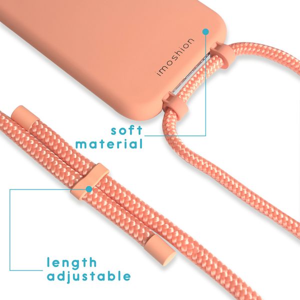 imoshion Coque de couleur avec cordon amovible Apple iPhone 11 - Peach