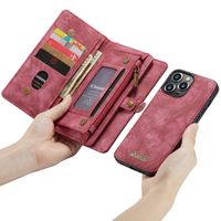 CaseMe Etui de téléphone de luxe en cuir deux iPhone 13 Pro Max