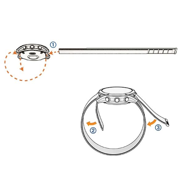 Garmin Bracelet UltraFit en nylon  - Connexion Garmin 20 mm - Noir