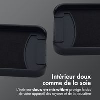 imoshion Coque arrière Color avec cordon amovible et MagSafe Apple iPhone 15 Pro - Noir