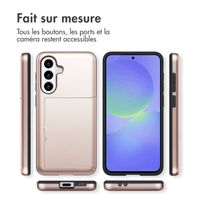 imoshion Coque arrière avec porte-cartes Samsung Galaxy A36 / A56 - Rose Doré