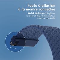 imoshion Bracelet tissée en nylon Samsung Galaxy Watch 7 40/44 mm - Bleu foncé