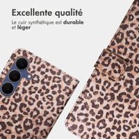 imoshion Étui de télephone portefeuille Design Samsung Galaxy S25 FE - Leopard Mood