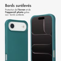 imoshion Coque arrière Color avec cordon amovible et MagSafe Apple iPhone Air - Vert foncé