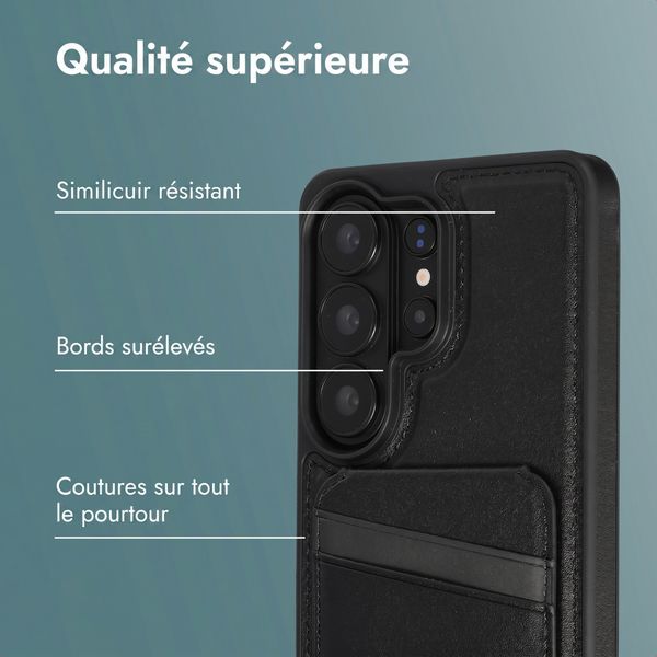 imoshion Coque arrière avec porte-cartes et support Samsung Galaxy S26 Ultra - Noir