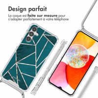 imoshion Coque Design avec cordon Samsung Galaxy A14 (5G/4G) - Petrol Green Graphic