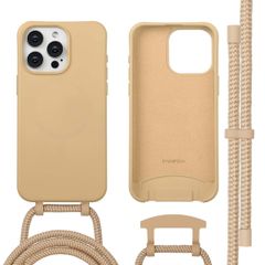 imoshion Coque arrière Color avec cordon amovible et MagSafe Apple iPhone 15 Pro Max - Nude
