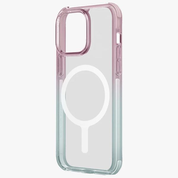 Uniq Coque Combat Duo MagSafe iPhone 15 - Pastel (Sky Blue/ Powder Pink)