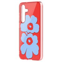 Samsung Coque Unikko Hybrid Marimekko Samsung Galaxy S25 Plus - Rouge