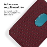 Accezz Porte-cartes en cuir - Compatible avec MagSafe et Qi2 - Heath Purple
