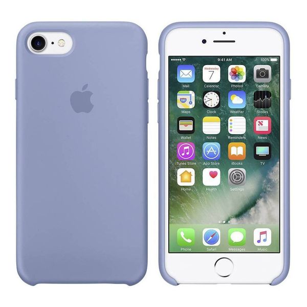 Apple Coque en silicone Apple iPhone SE (2022 / 2020) / 8 / 7 - Azure