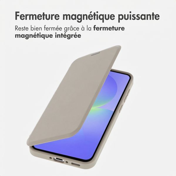 imoshion Bookcase transparente avec MagSafe Samsung Galaxy A37 (5G) - Beige