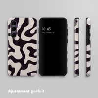 Selencia Coque arrière Vivid Tough Galaxy S24 FE - Art Wave Black